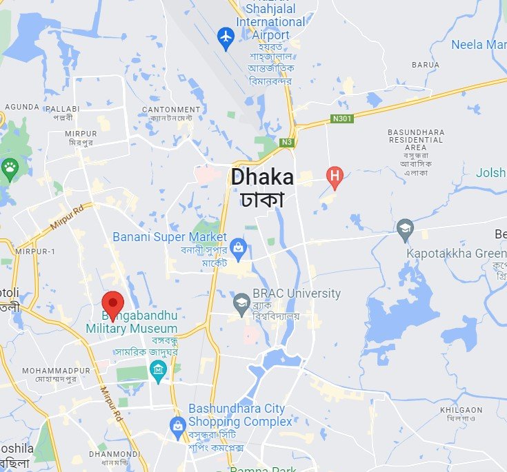 Office Location Map - Dhaka, Bangladesh
